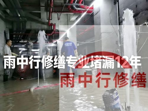 淮北某污水处理厂钢筋混凝土池堵漏案例